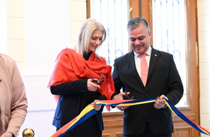 Alina Gorghiu, ministra justiției, a inaugurat, astăzi, lucrările de modernizare la Palatul de Justiție Târgu-Mureș